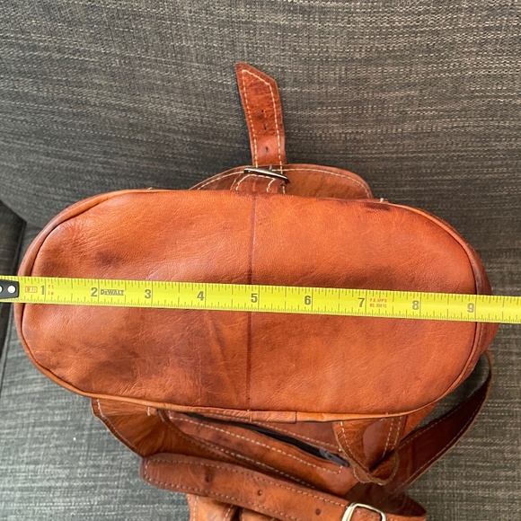 Hand Crafted Leather Backpack Purse main image 9